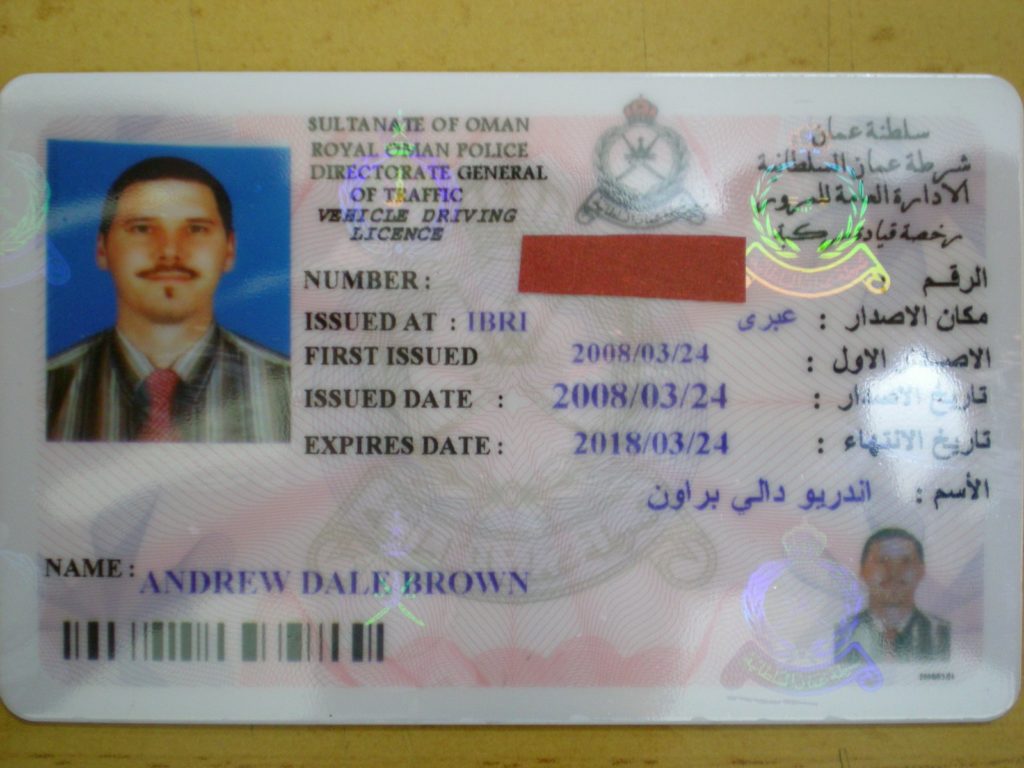 Buy an original Omani drivers license
