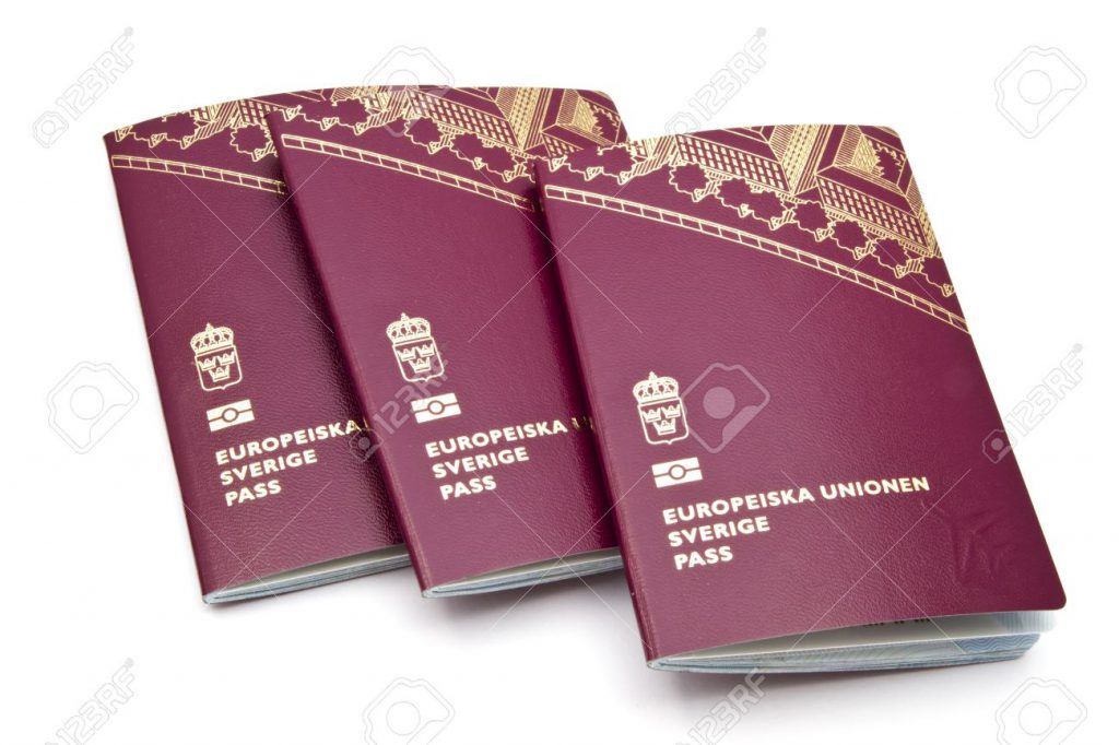 Fully featured real Swedish biometric passport